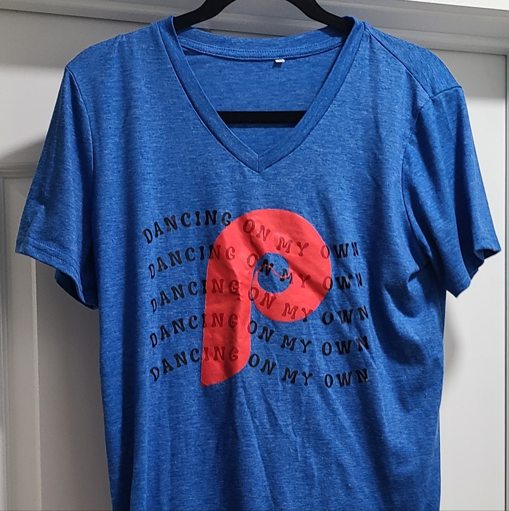 Woman's Phillies Blue Tee Shirt